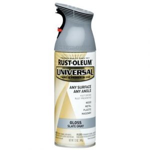 Universal Paint & Primer Spray, Slate Gray Gloss, 12-oz.
