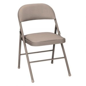 Premium Metal Folding Chair, Antique Sand
