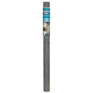 Mesh Galvanized Metal Hardware Cloth Fence, 1/2-In. Mesh, 36-In. x 5-Ft.