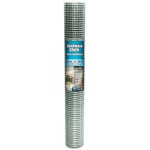 Metal Hardware Cloth Fence, 1/2-In. Mesh, 36-In. x 10-Ft.