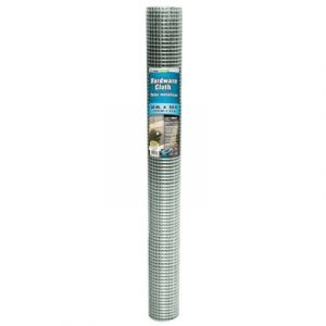 Metal Hardware Cloth Fence, 1/2-In. Mesh, 48-In. x 10-Ft.