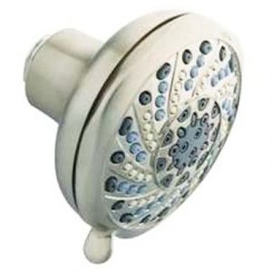 Shower Head, 3-Function, Fixed Mount, Chrome