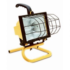 Halogen Work Light, Portable, 500-Watts