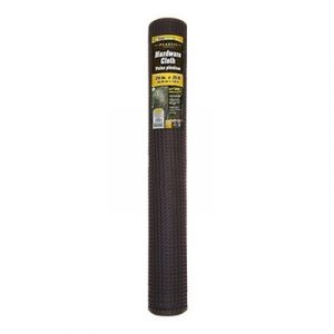 Hardware Cloth Fence, Black Plastic, 2 x 25-Ft.