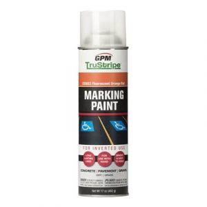 Inverted Aerosol Marking Paint, Fluorescent Orange Red, 17 oz.