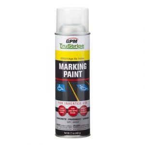 Inverted Aerosol Marking Paint, High Visibility Yellow, 17 oz.