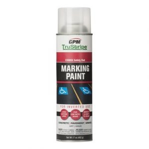 Inverted Aerosol Marking Paint, Safety Red, 17 oz.