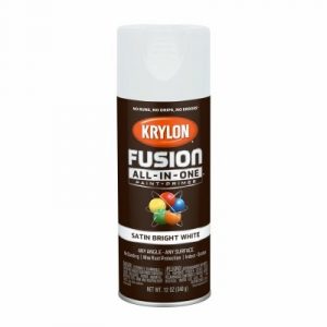 Fusion All-In-One Spray Paint + Primer, Satin Bright White, 12-oz.