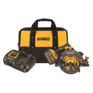 Circular Saw Kit, 60-Volt Max, Electric Brake, 5,800 RPM, 7-1/4-In., With Battery, Charger, Bag