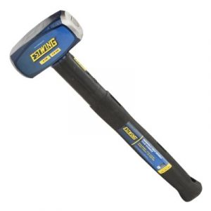 4-Lb. Sledge Hammer, Steel Head, 16-In. Rubber Overlay Handle