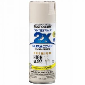 Painter's Touch 2X Spray Paint, High Gloss White Sand, 12-oz.
