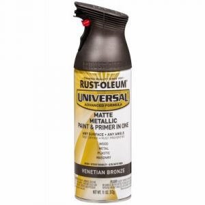Universal Paint & Primer Matte Metallic Spray Paint, Venetian Bronze, 11-oz.