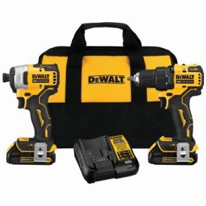 20-Volt Cordless Brushless 2-Tool Combo Kit, Drill/Driver + Impact Driver, (2) Batteries