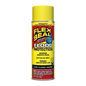 Flex Seal Flood Protection Removable Liquid Rubber, Yellow, 10 oz. Spray