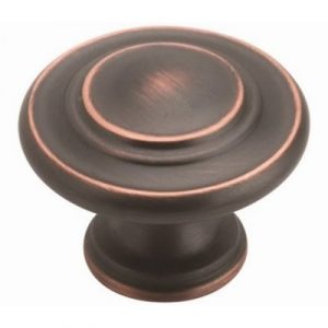 Inspirations Cabinet Knob, Oil-Rubbed Bronze, 1-5/16 In., 10-Pk.