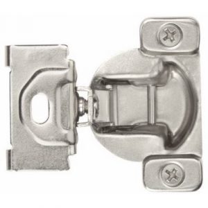 Concealed Cabinet Hinge, Nickel, 1-1/4 In. Overlay, 2-Pk.