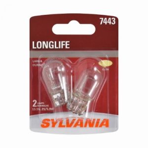 7443 Long Life Miniature Clear Bulb, 7443LL BP2, 2-Pk.
