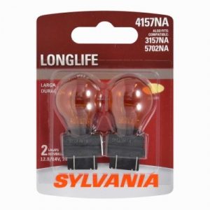 3157NA/4157NA Long Life Miniature Amber Bulb, 4157NALL BP2, 2-Pk.