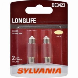 DE3423 Long Life Miniature Clear Bulb, 2-Pk.