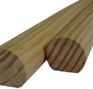 Hand Rail, Solid Pine, 1-1/2 x 1-1/16-In. x 12-Ft.