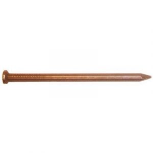 Masonry Nail, Hardened Steel, Fluted Round, 2.5-In., 1-Lb.